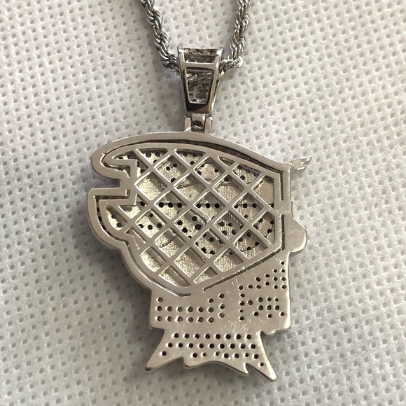 Sterling Silver 92.5% purity CZ Stone Gold Finishe - Picture 2 of 6